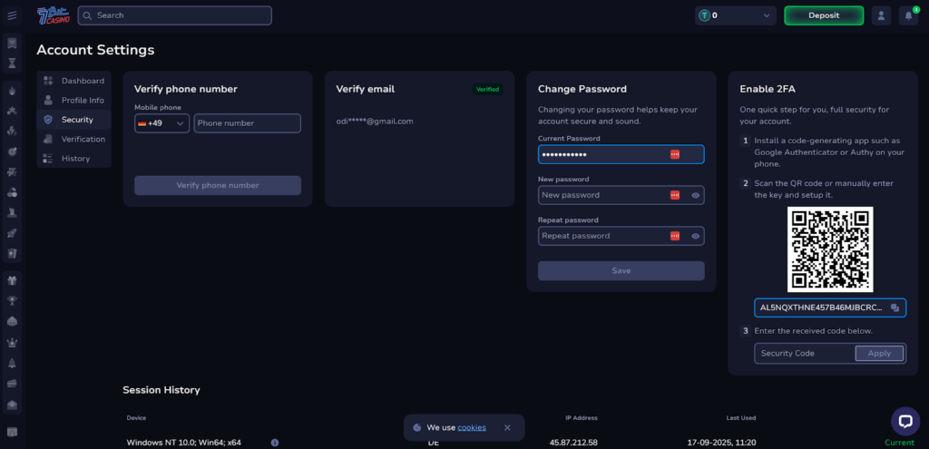 7Bit casino login process for Australia