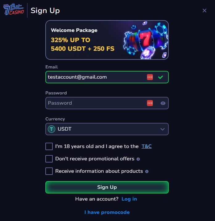 Registrati su 7Bit
